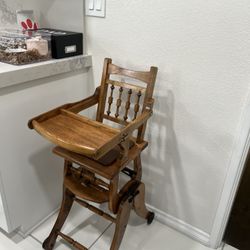 Antique Metamorphic High Chair