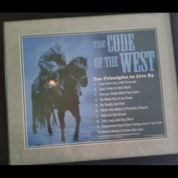 BEAUTIFUL FRAMED AND MATTED 24"× 28" "THE CODE OF THE WEST"