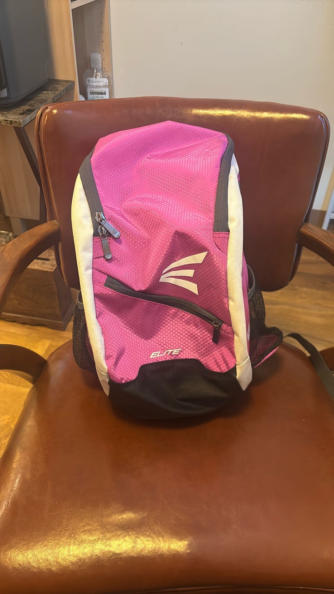 Easton Girls BACKPACK BAG Equipment Black Pink Softball