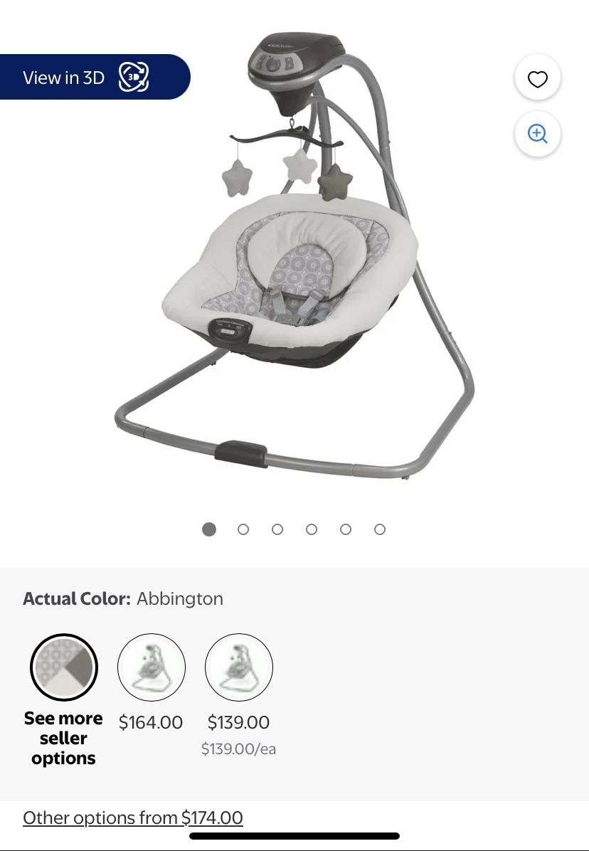 Infant Swing: Graco Rocker With Mobile