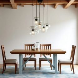 New Solid Wood Table Two Tone