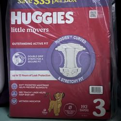 Huggies Little Movers Size 3 Diapers