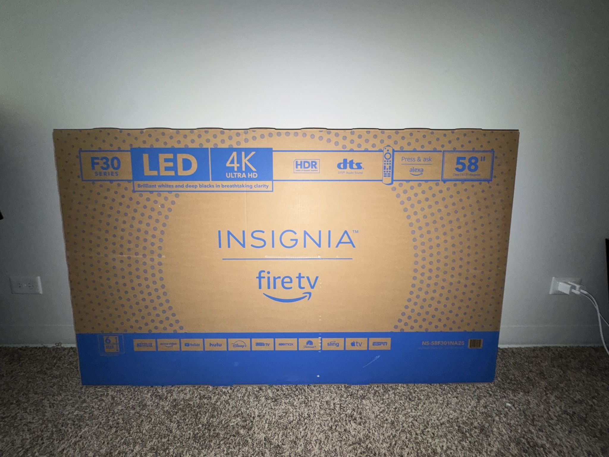 Insignia 58” Smart Tv