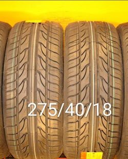 275/40/18 For Sale 2 New Tires We Service Motorcycle Tires