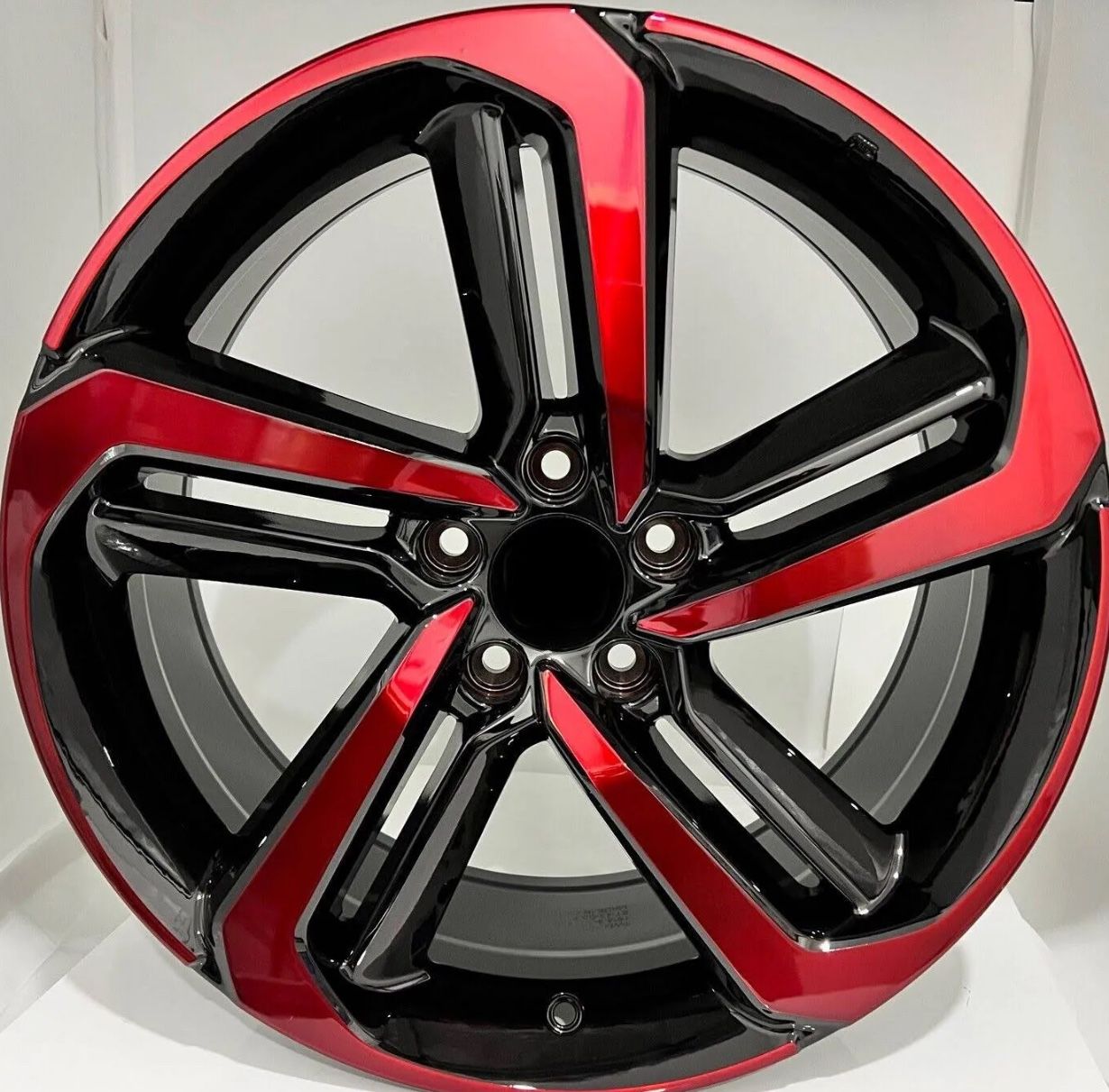 19 Inch Black Red Face Rim Fits Honda Accord Coupe 4 Cyl 08-18