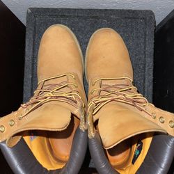 Copper Timberlands Size 9.5