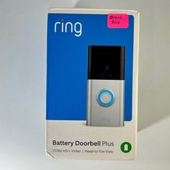 Ring DoorBell Plus In Box like new Fully functional