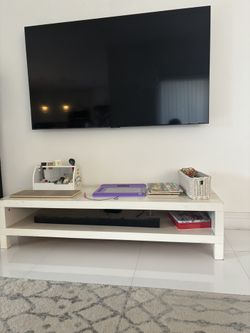 Modern TV stand - Cream