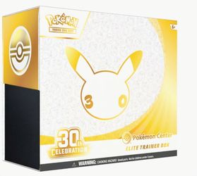 Pokemon Center 30th Anniversary Elite trainer boxs