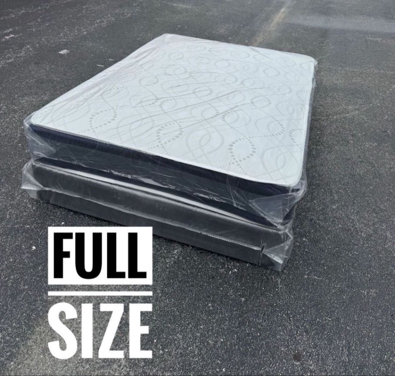 NEW Mattress Full Size With Box Spring // Offer 🚚