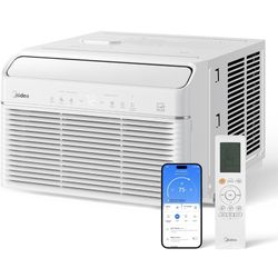 Midea 12,000 BTU Smart Inverter Air Conditioner Window Unit with Heat and Dehumidifier