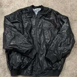 Genuine Lamb Skin Leather Jacket 6XL