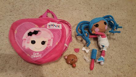 Lalaloopsy doll and backpack case