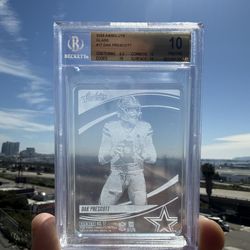 Dak Prescott 2025 Absolute football Glass  PRISTINE 10 Beckett