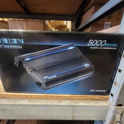 5000 WATT BASS AMPLIFIER NEW BASS KNOB NEW