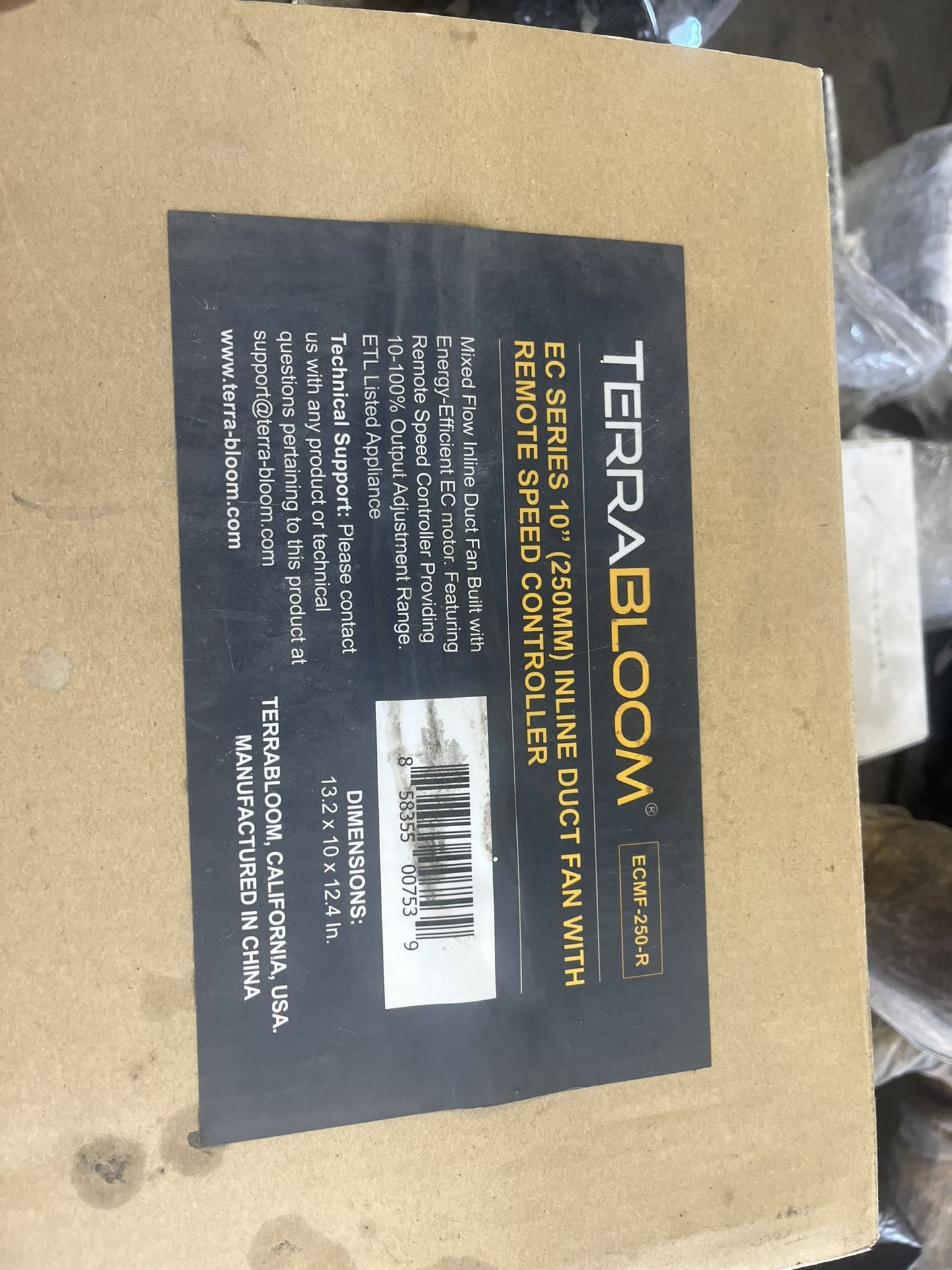 10” Terra Bloom Inline Fan