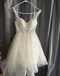 sparkly white dress, size 4, original price:120