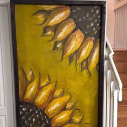 two paintings done by colombian artist