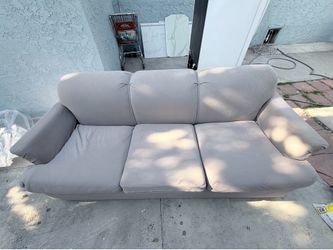 3 seat sofa bed light grey
