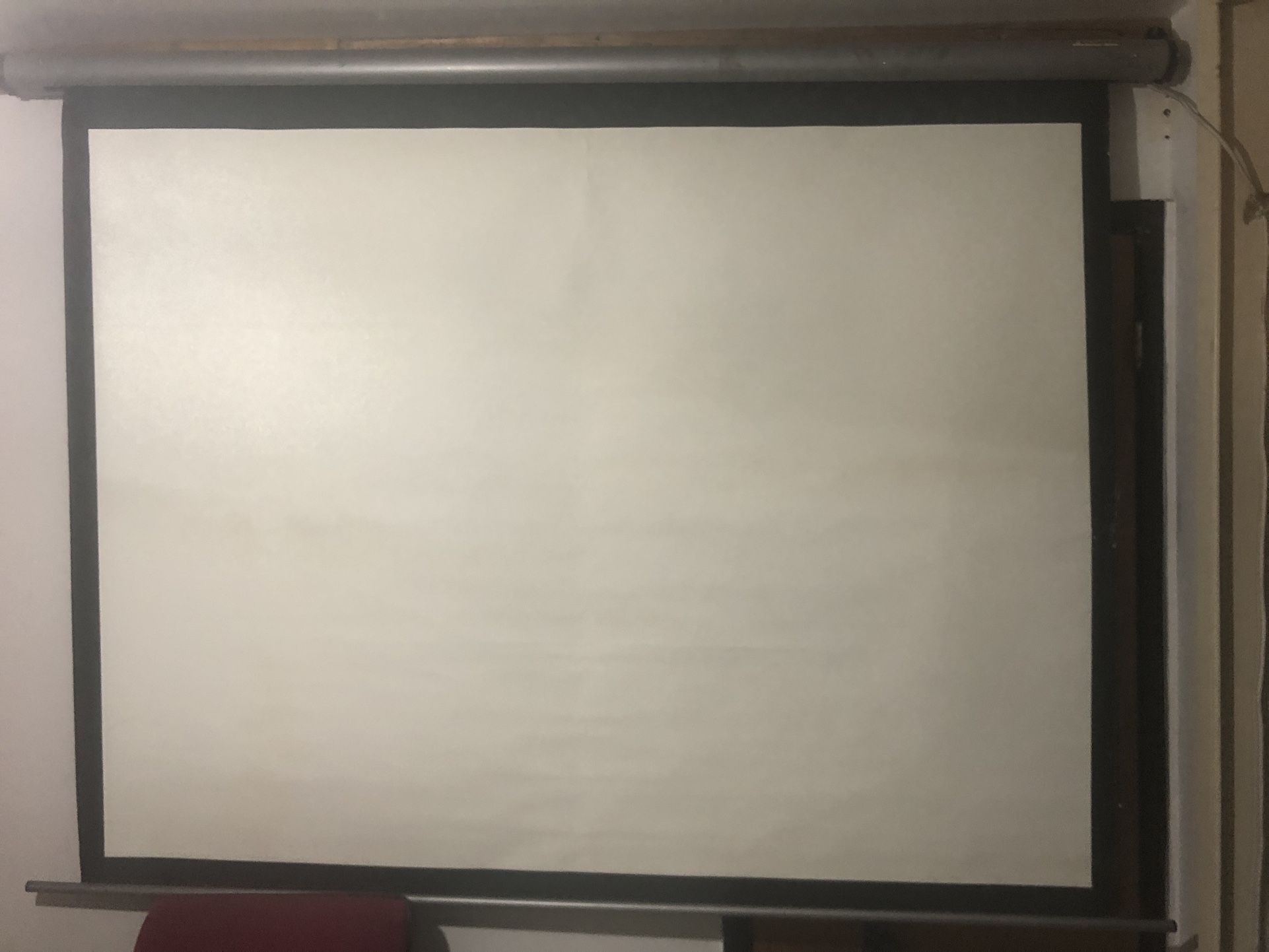 Projector Screen 74” x 55”