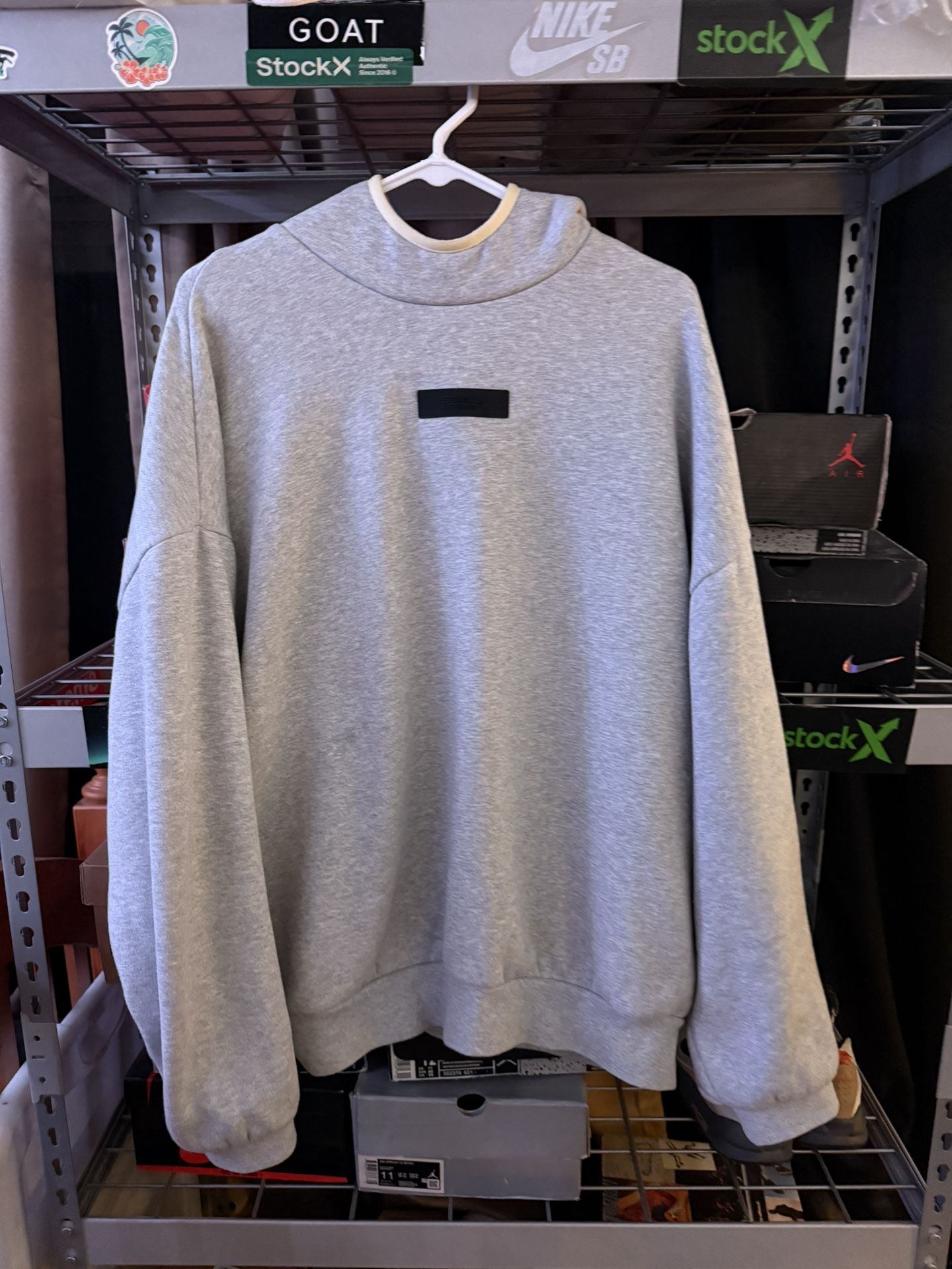 Grey Essentials Hoodie Size M