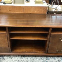 Tv Stand With 2 Drawers 3 Shelves And 1 Cabinet
