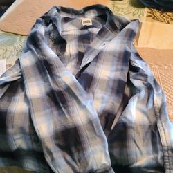 Volcom plaid flannel work wear kids medium