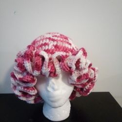 Pink Ruffle Hat 