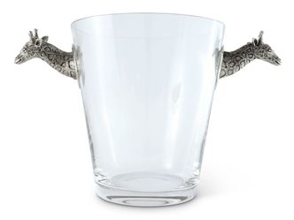 Safari Giraffe Ice Bucket Comes With Matching Giraffe Bottle Opener