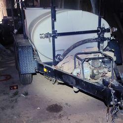 500 gal. water tank trailer