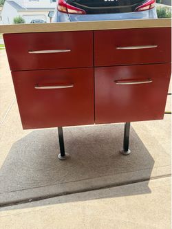 Mcm mid century modern filing cabinet