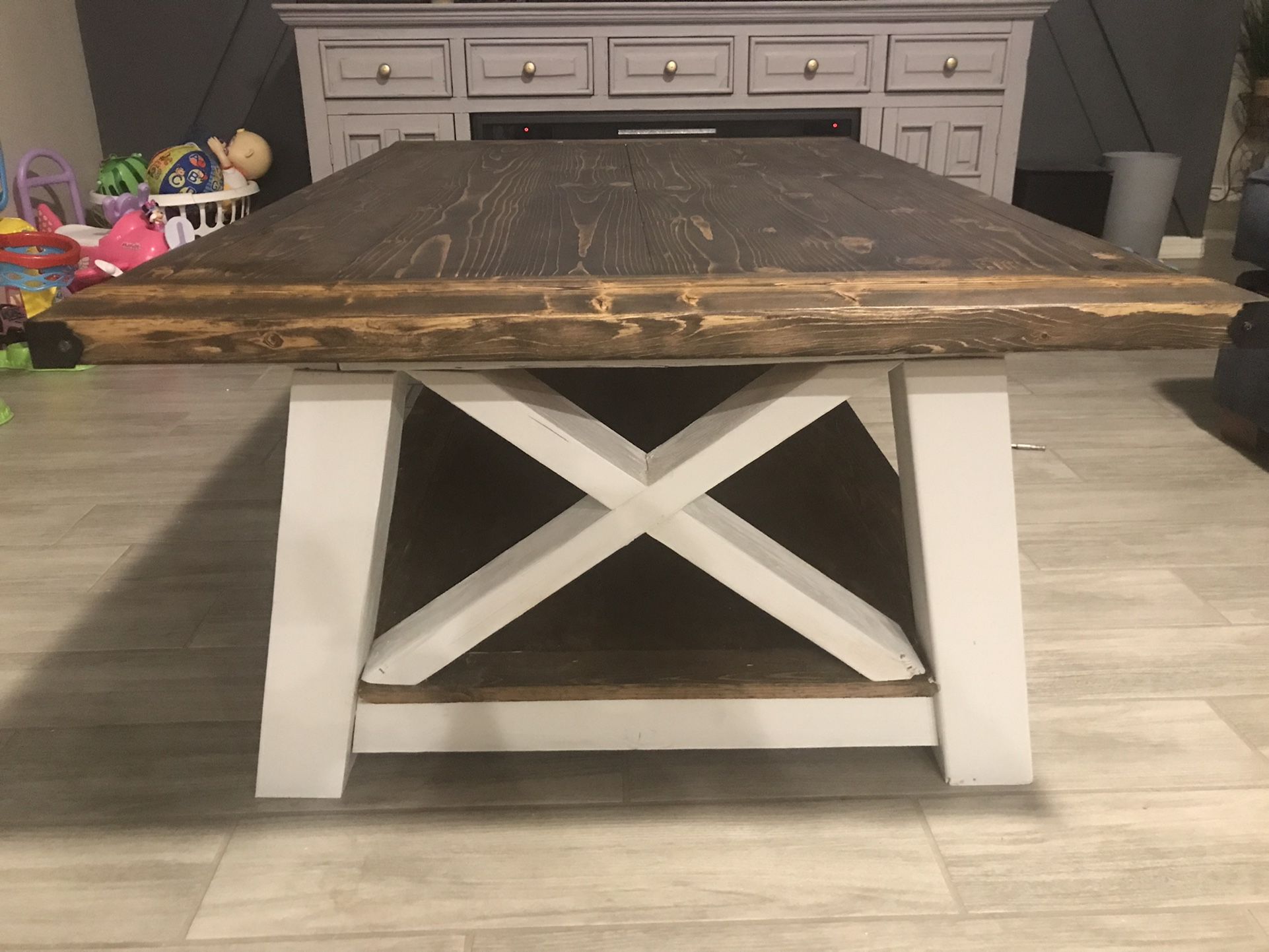 5ft X 3ft Customs Made Farmhouse Style Big Coffee Table for Sale in
