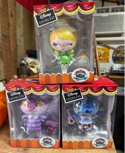 Disney Showcase Collection Miss Mindy Vinyl Figures - Tinker Bell, Cheshire Cat, Stitch