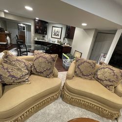 Love Seats And Ottoman