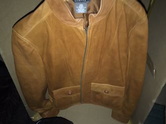 Women's leather jacket- large