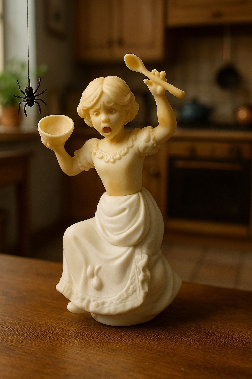 Avon USA 1970s Empty Figural Little Miss Muffet Sweet Honesty Cologne Decanter