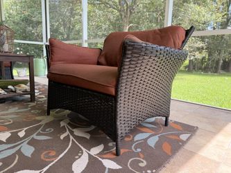 Porch Chair and Ottoman