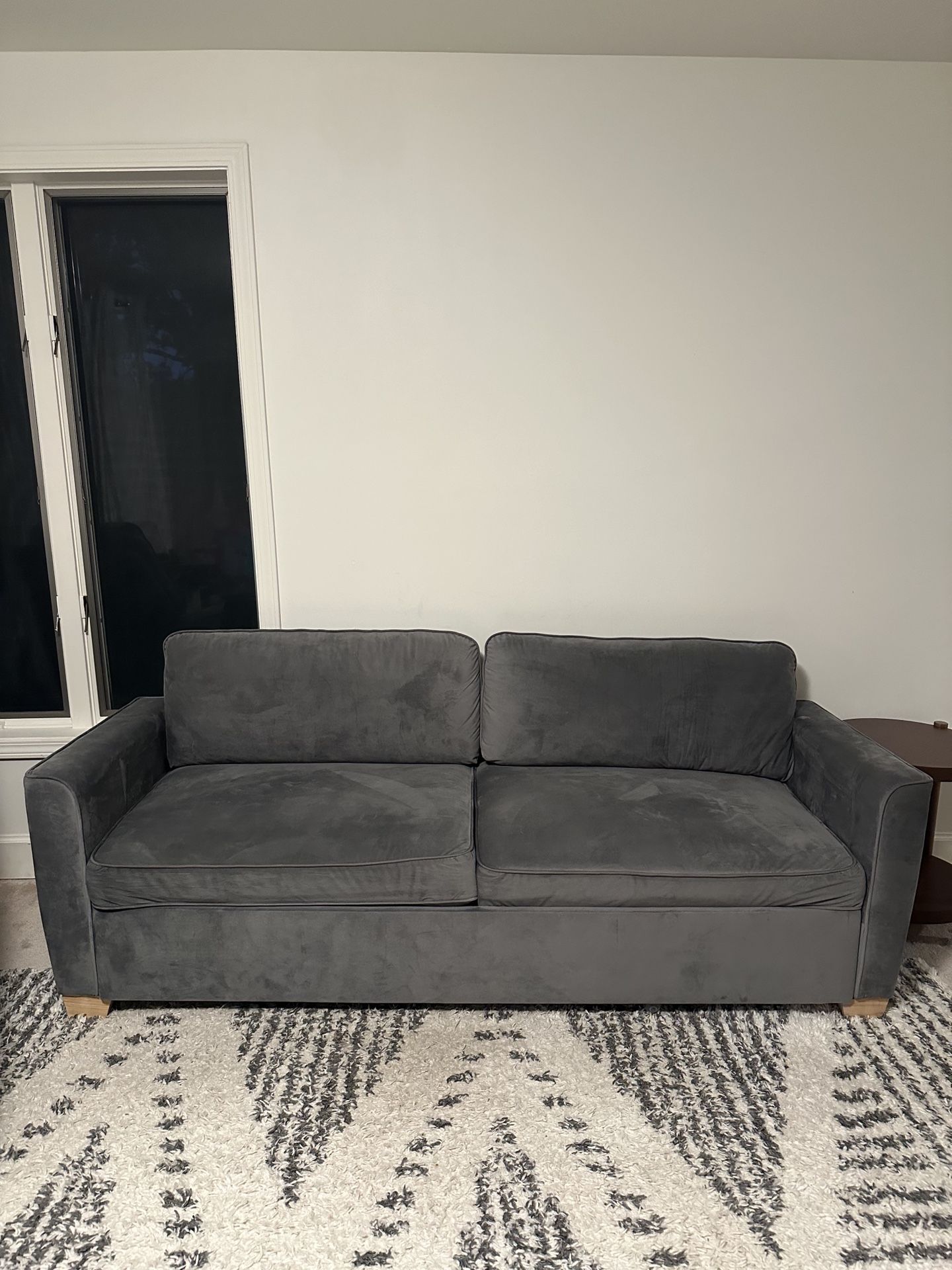 Stylish & Versatile Charcoal Grey Sleeper Sofa for Sale!