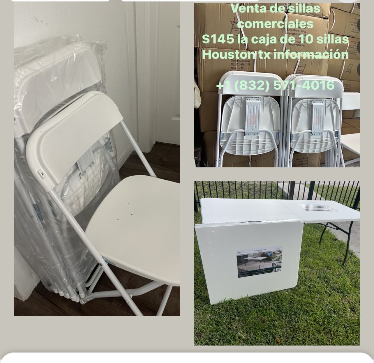 Tables and chairs for sale New