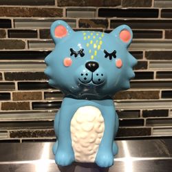 Ceramic Blue & White Cat Or Kitten Figuring