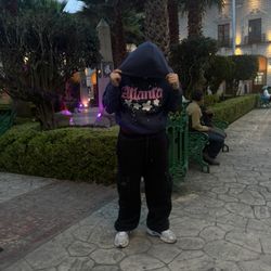 Sp5der Hoodie  Atlanta Navy Size: Medium 