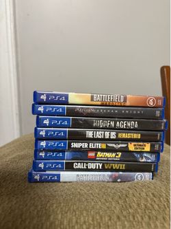 8 Pre-owned PS4 Games