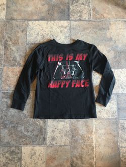 Star Wars long sleeve graphic shirt Youth boys size small 5-6
