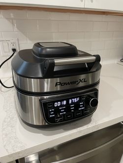 PowerXL Grill Air Fryer Combo, used but in great condition, manual, no additional accessories included, just what’s in the photos.  Works perfect.