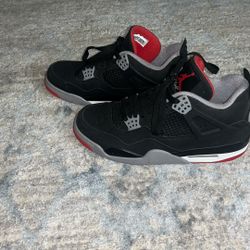 Jordan 4 Bred Size 10.5 