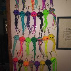 Handmade Jellyfish Keychains