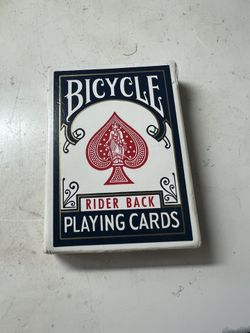 Vintage Bicycle Rider Back Playing Cards