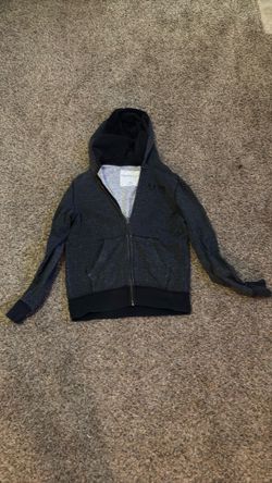 Aeropostale Men's Medium Full Zip Hoodie Charcoal Gray Sweatshirt