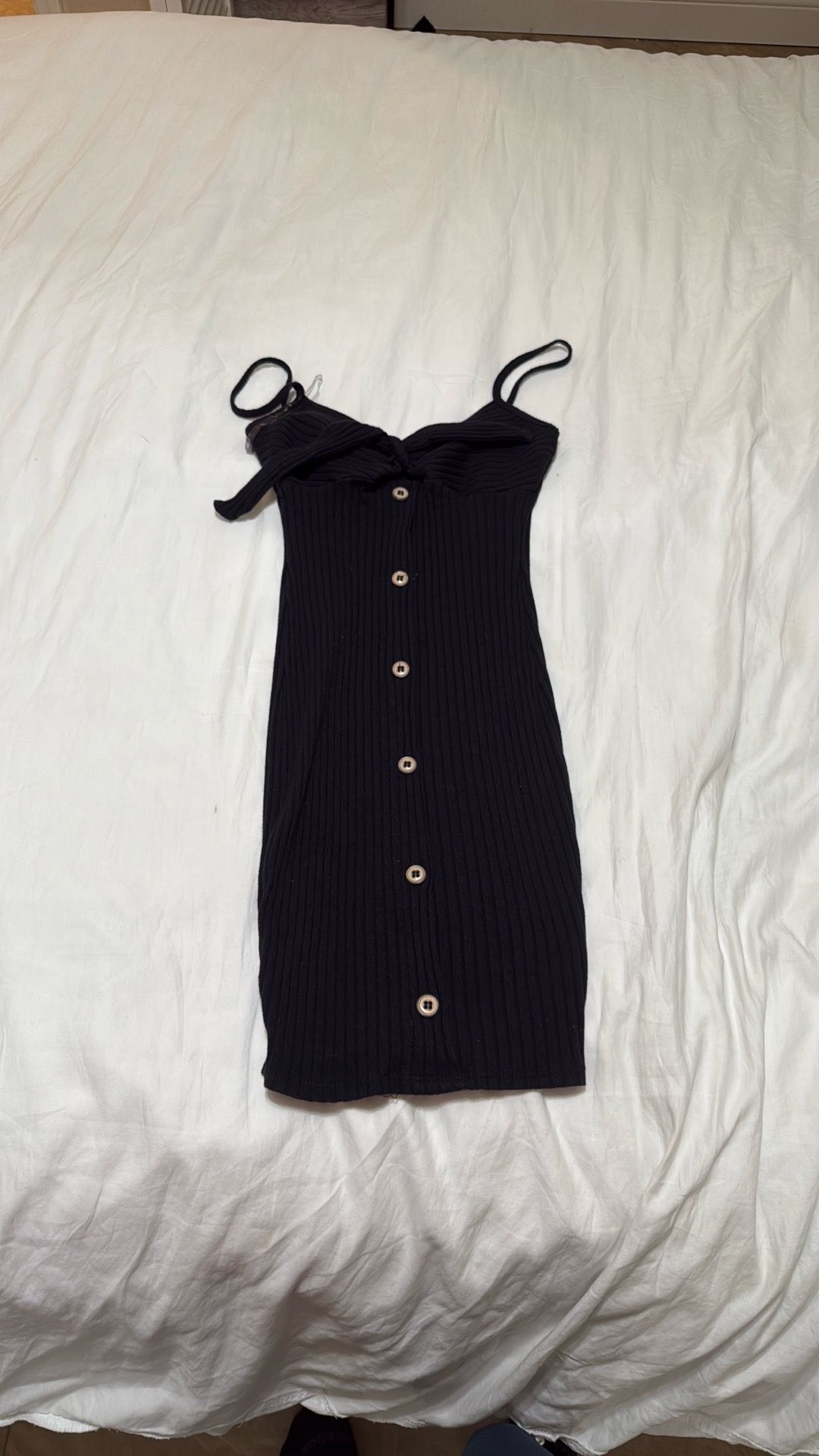 Black mini dress