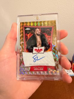 Topps WWE Chrome Seth Rollins 10/50 Autograph